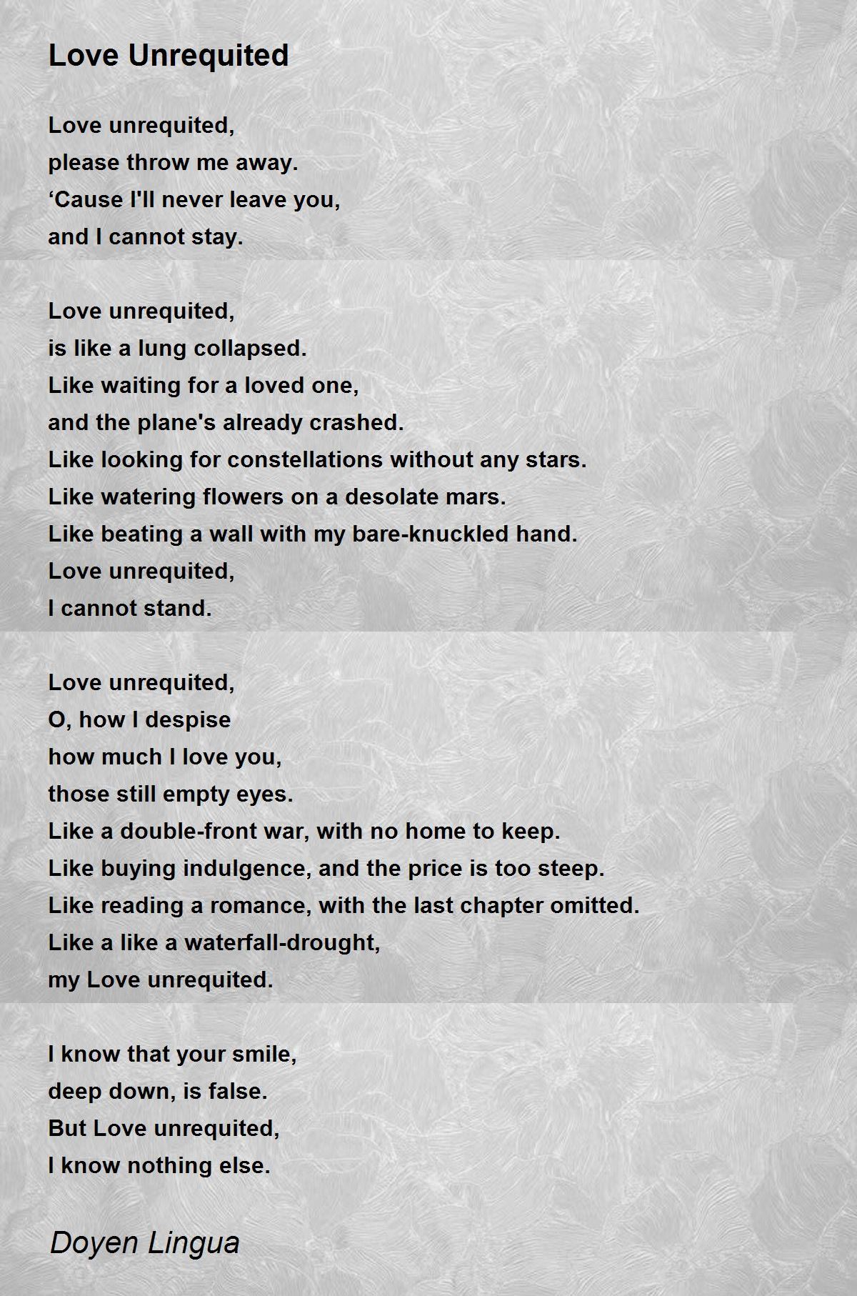 unrequited love quotes shakespeare
