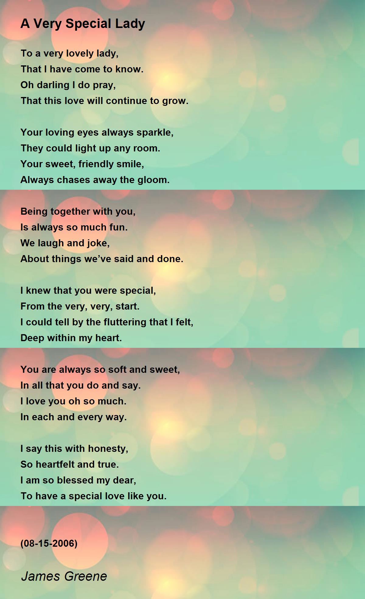 My One True Love - My One True Love Poem by James Greene