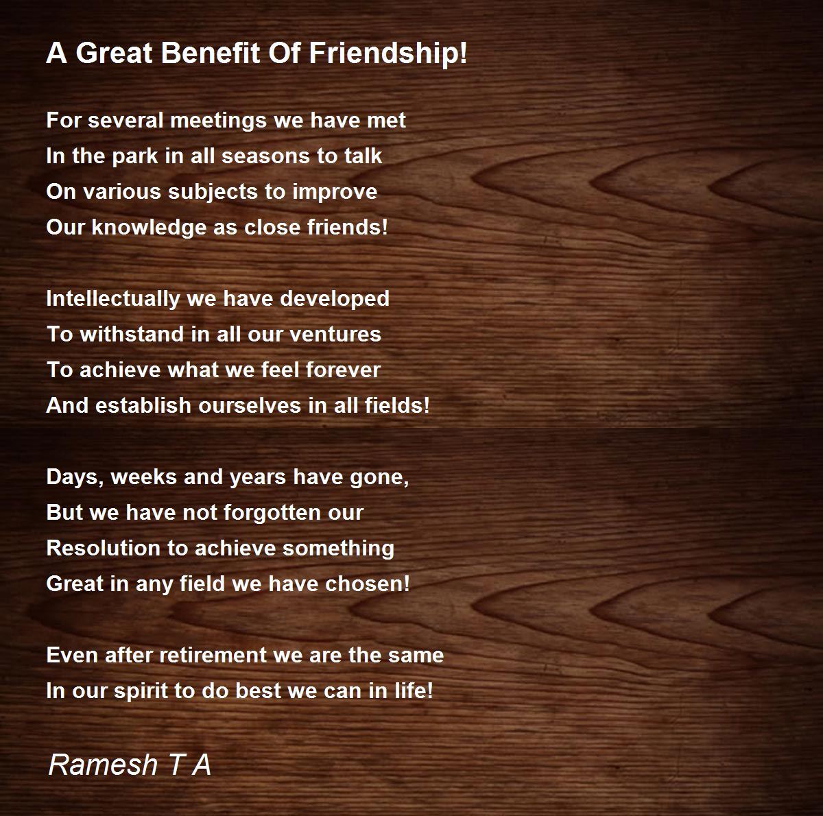 friendship retirement poems