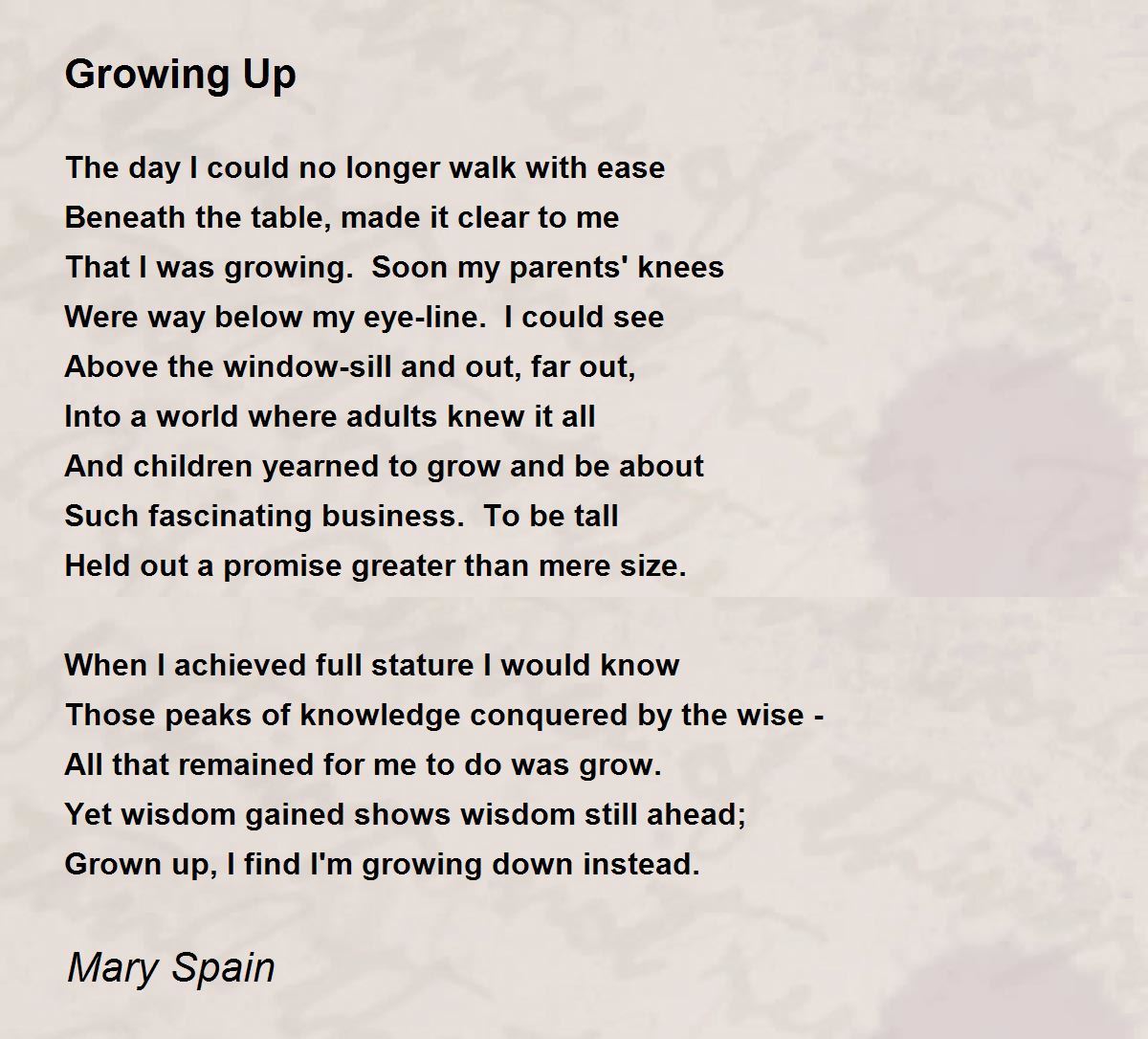 Growing Up on