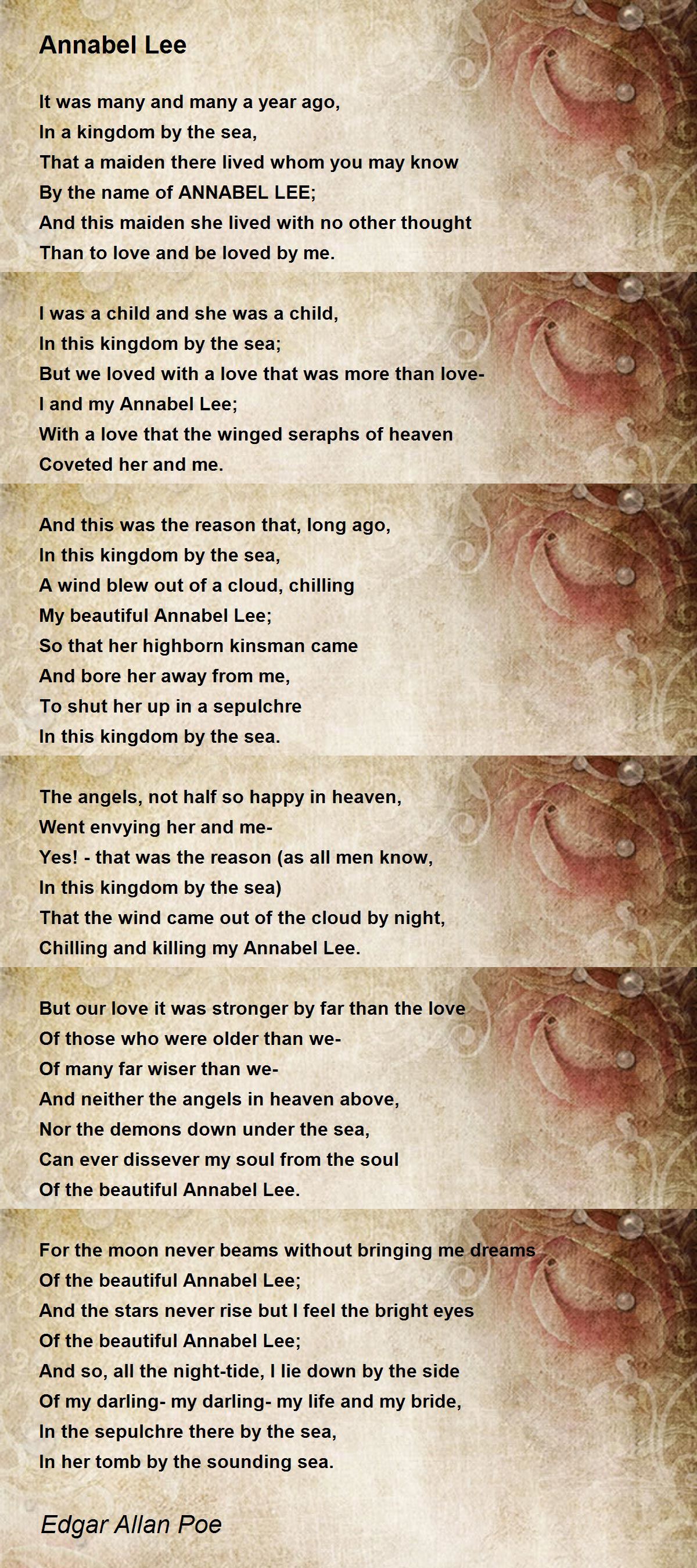 annabel lee poe text