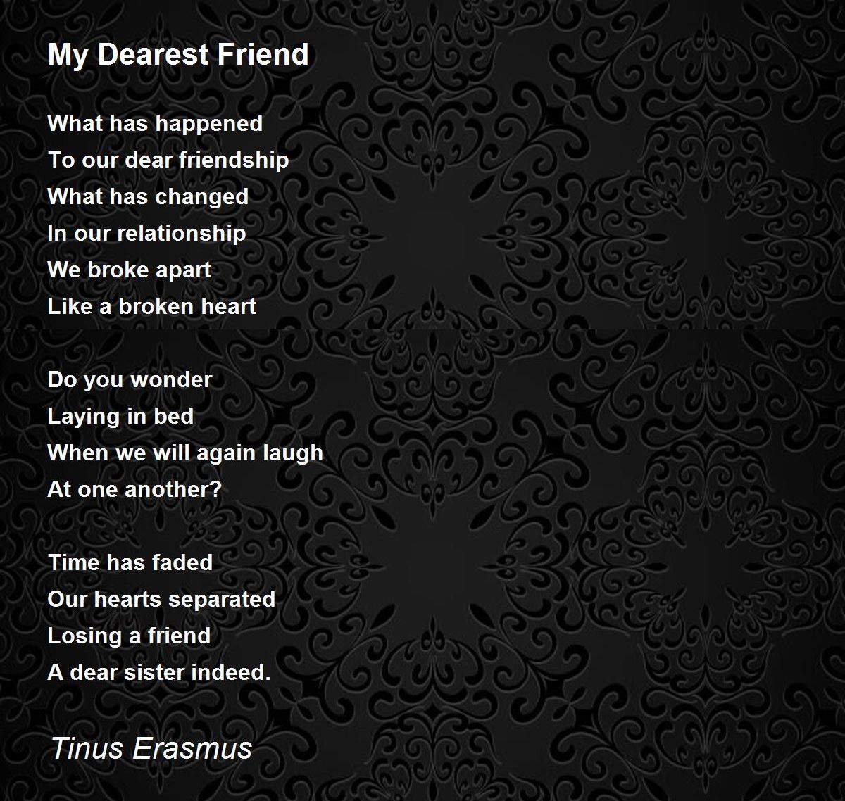 Broken Friendship Poems That Make You Cry