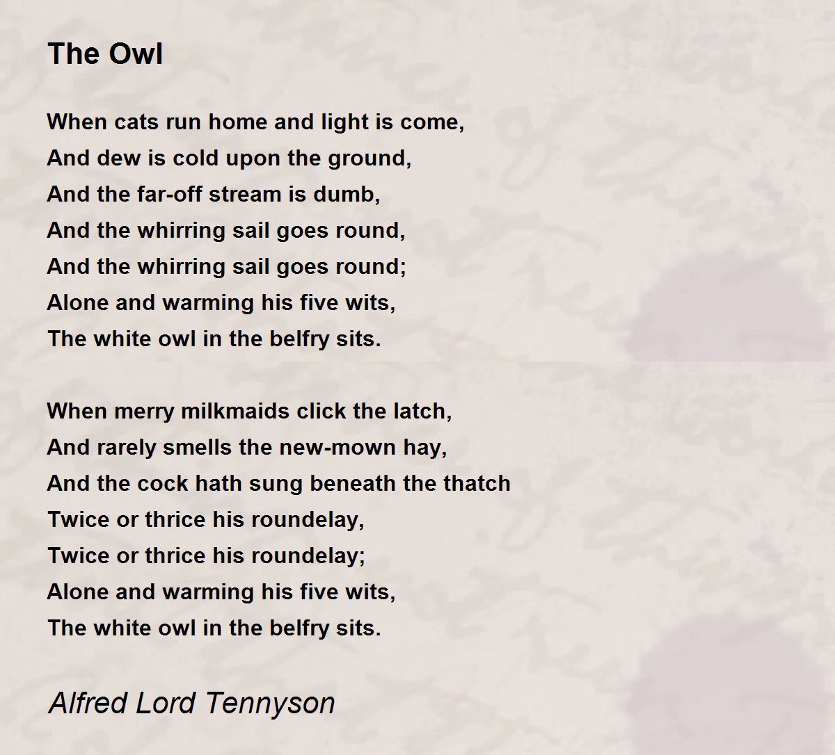 alfred lord tennyson poems