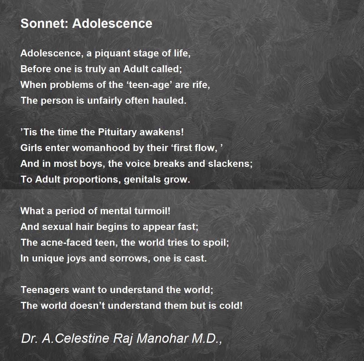 sonnets for teenagers
