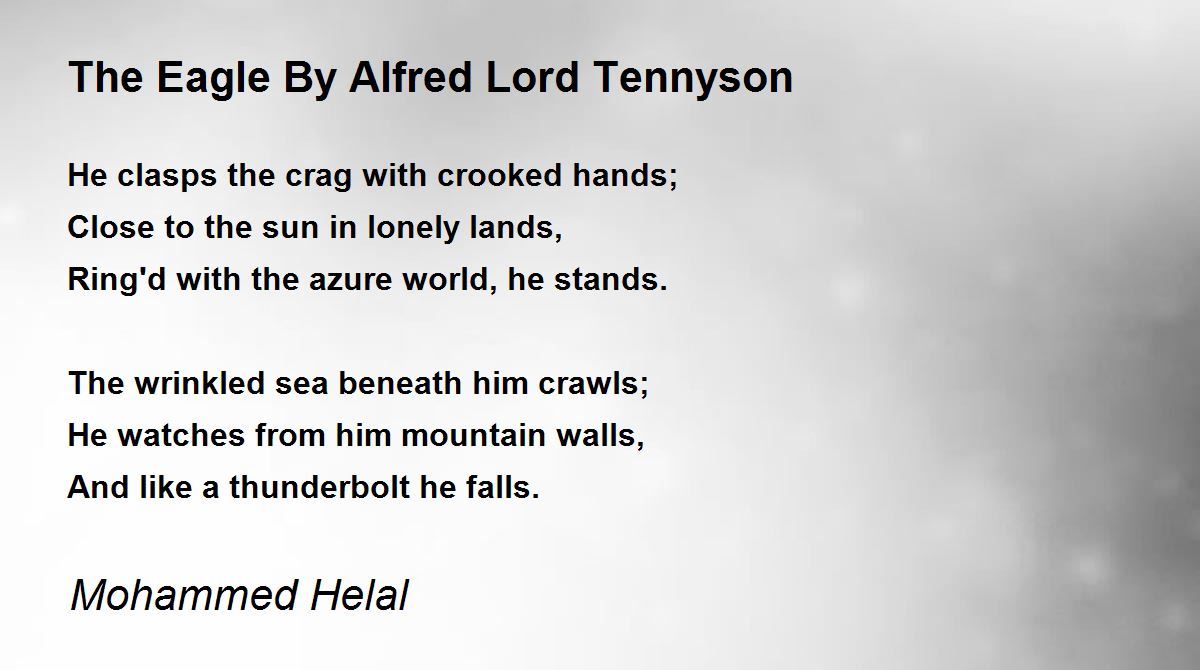 he clasps the crag with crooked hands poem