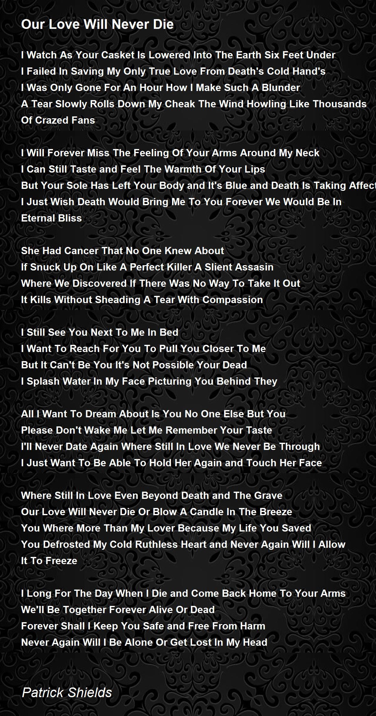 We Can Never Die Lyrics 