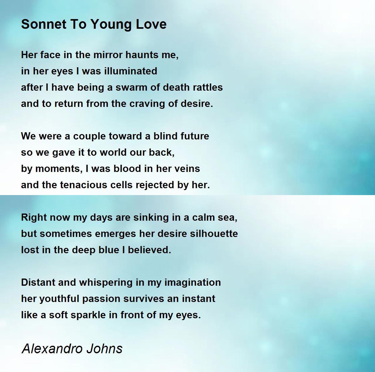 sonnets for teenagers