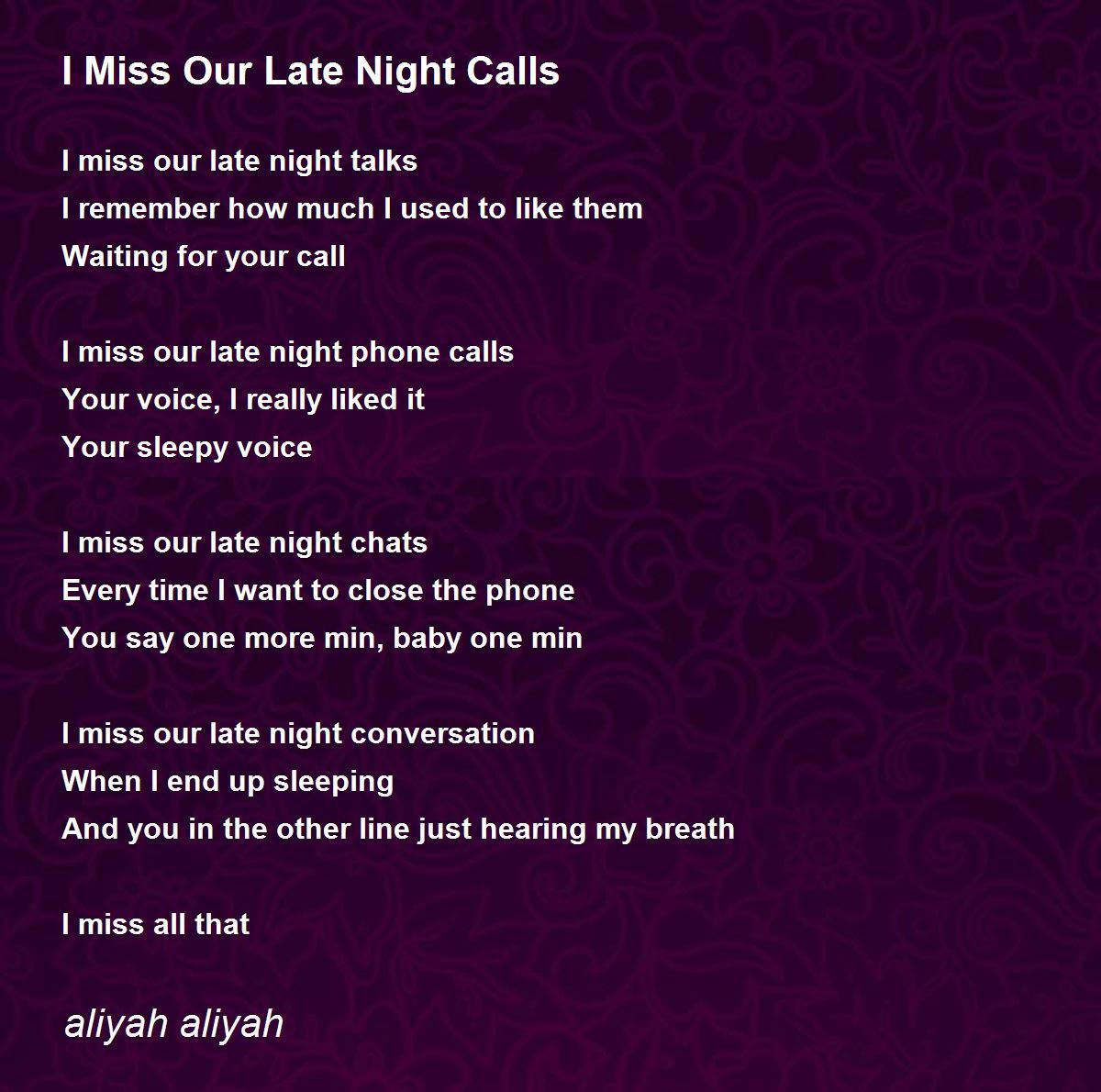 LATE NIGHT CALLS QUOTES –