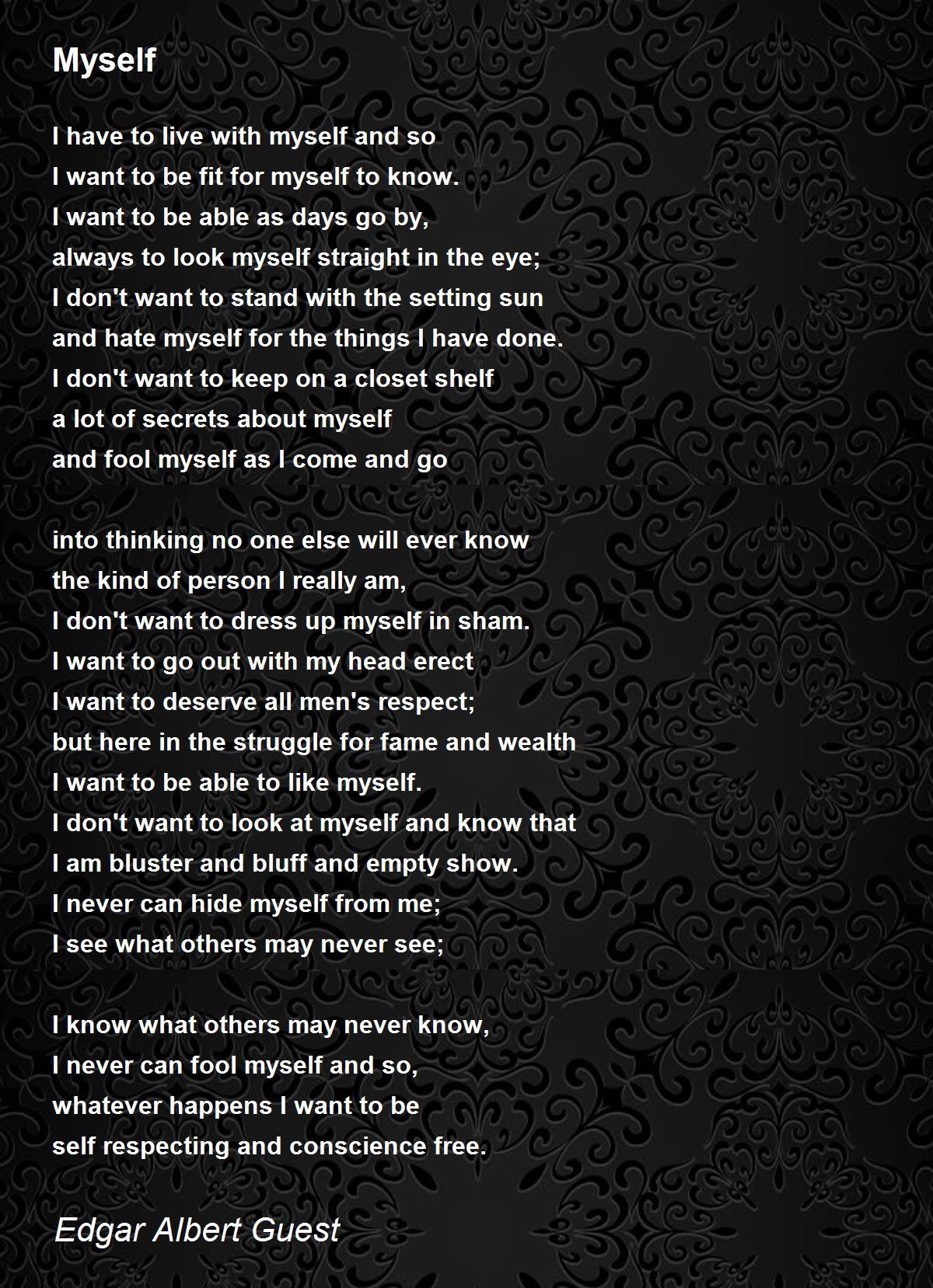 myself poem by edgar albert guest