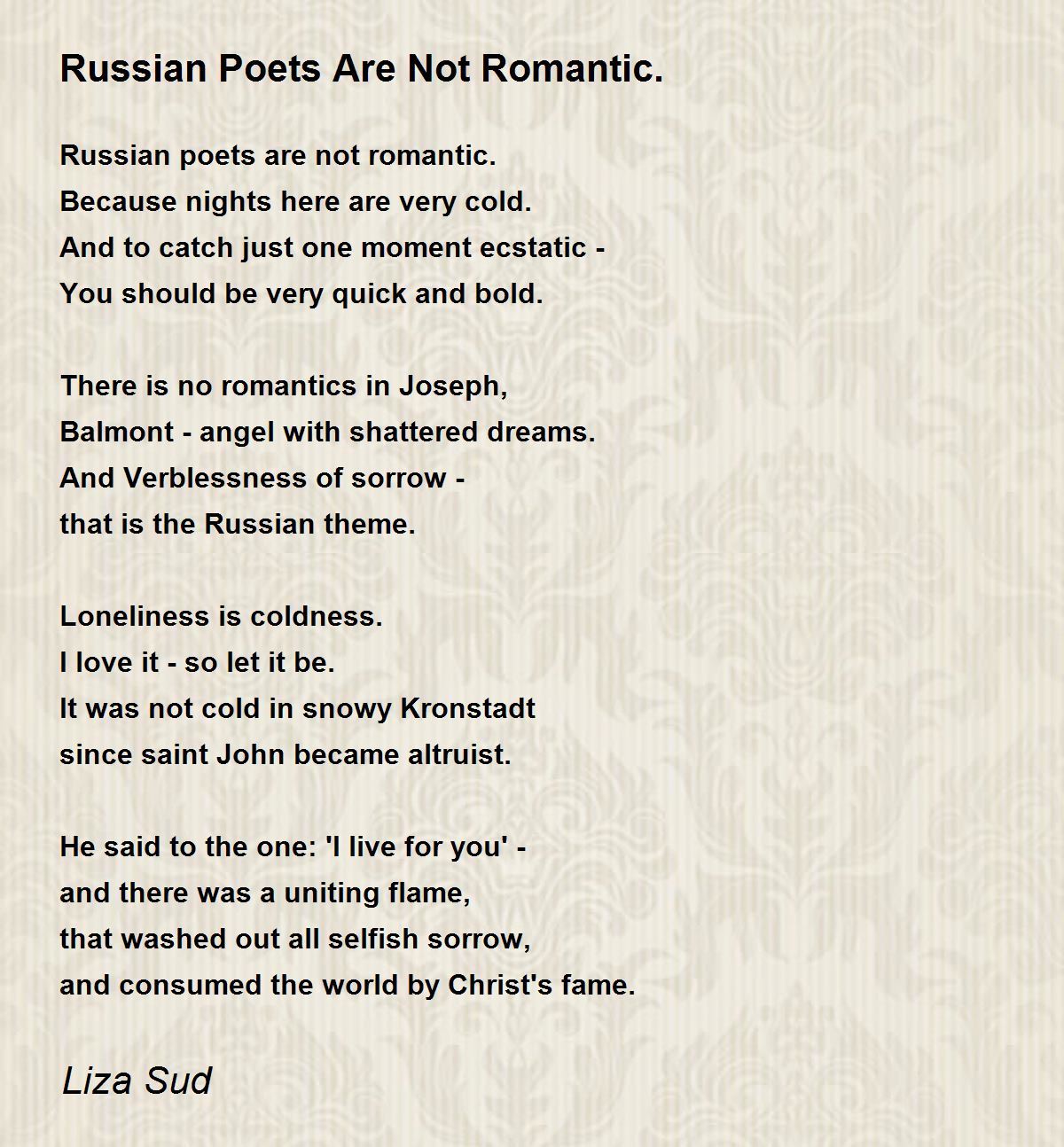 Two Miracles of Russian Love Poetry - Russian Life