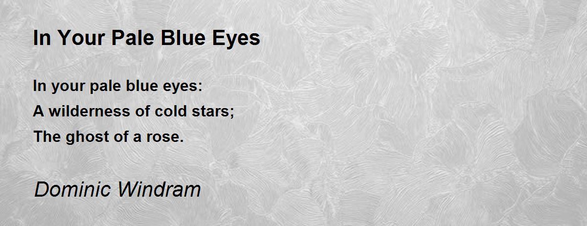 Step into the world of Poetry with Pale Blue Eye