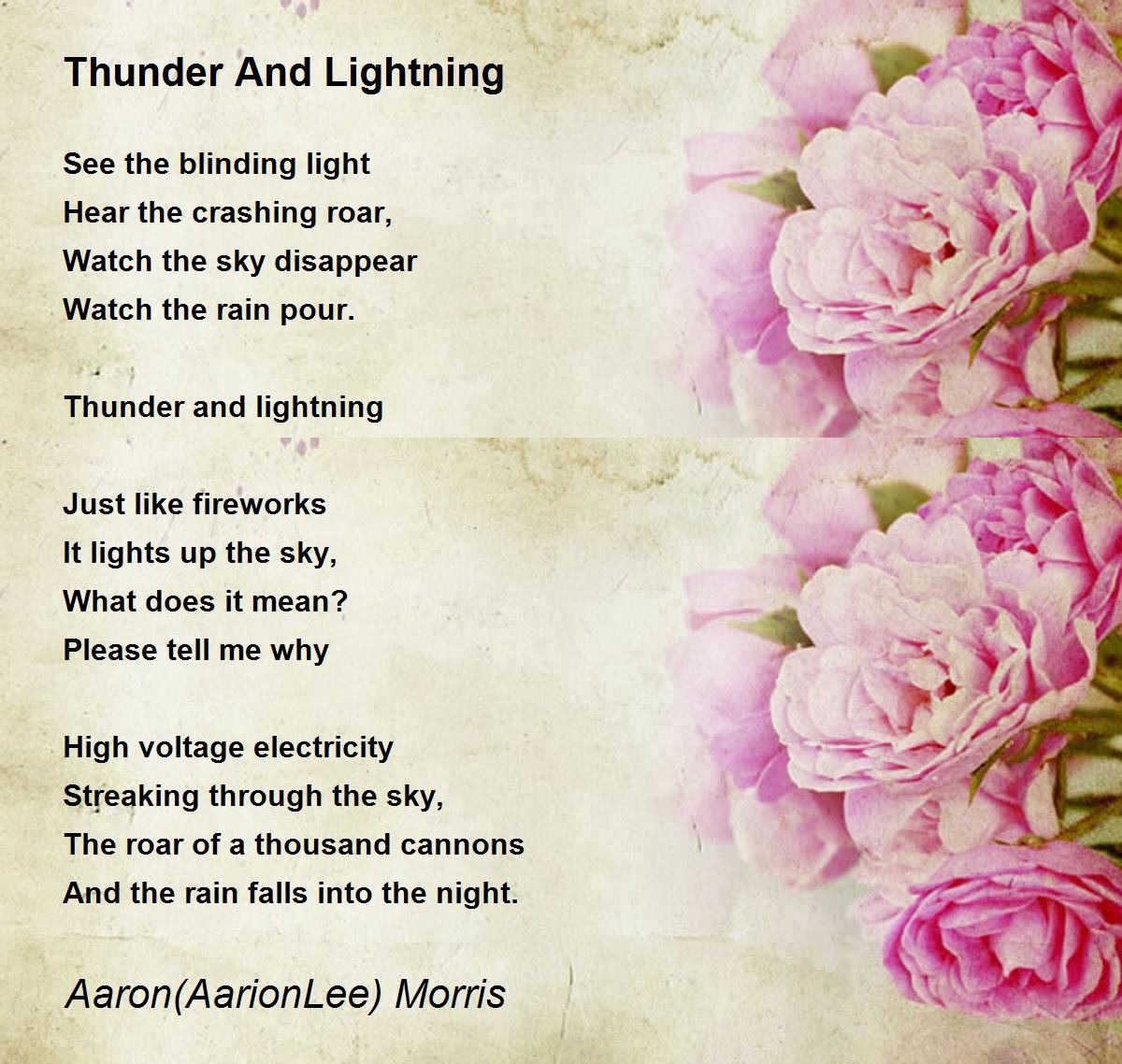 Thunder And Lightning Poem