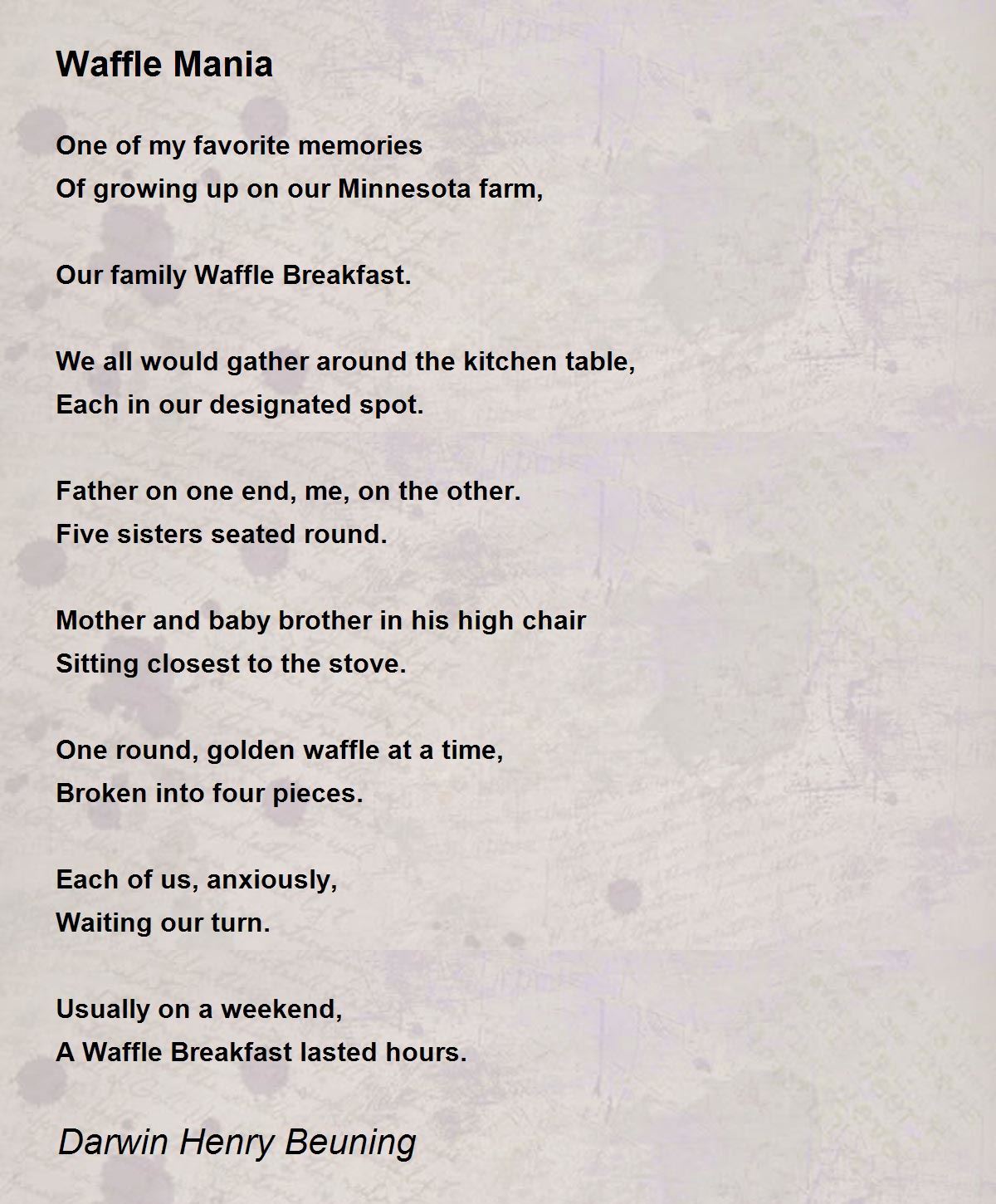 Ode To My Tiny Waffle Maker. a poem, by Lucy Dan 蛋小姐 (she/her/她), The  Brain is a Noodle