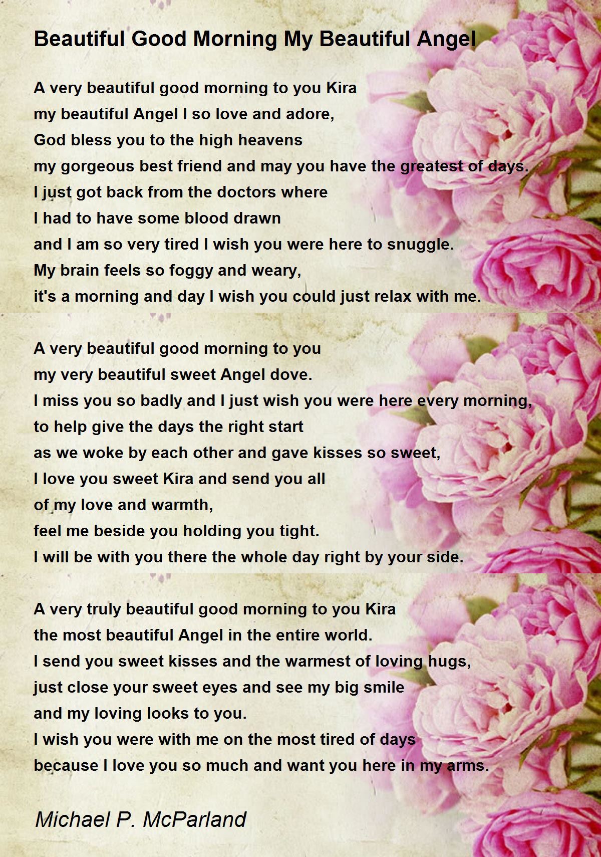 good morning beautiful poems