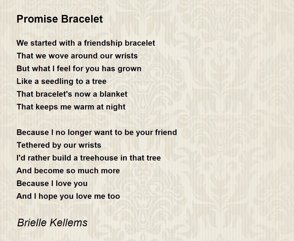 Beginning of the Year Friendship Bracelet Poem  simple sweet gift    HOWYWOOD Kindergarten