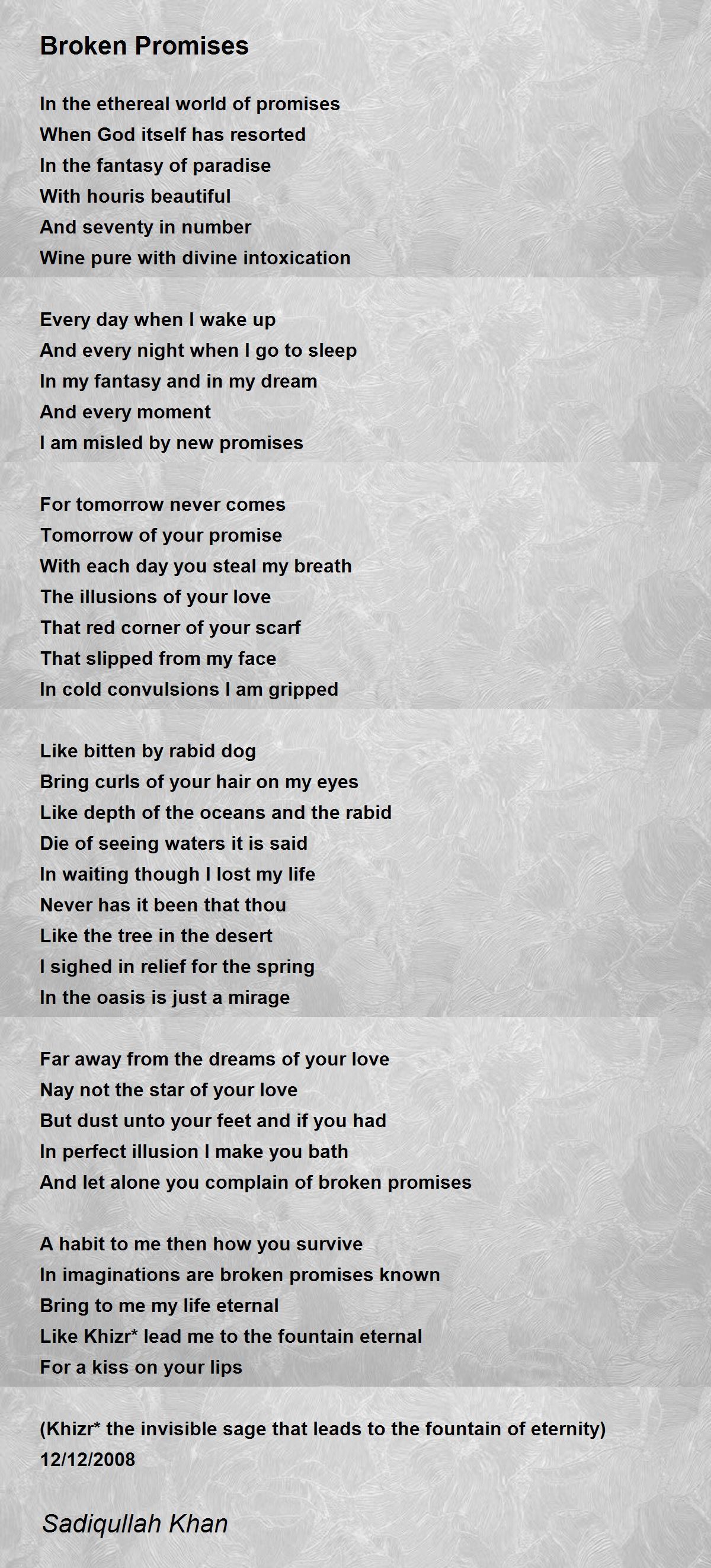 broken promises poem