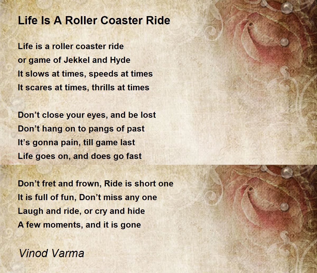 The rollercoaster ride of life