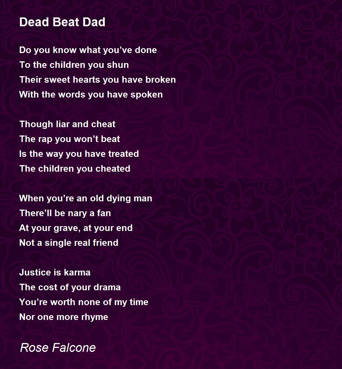 deadbeat dad poems