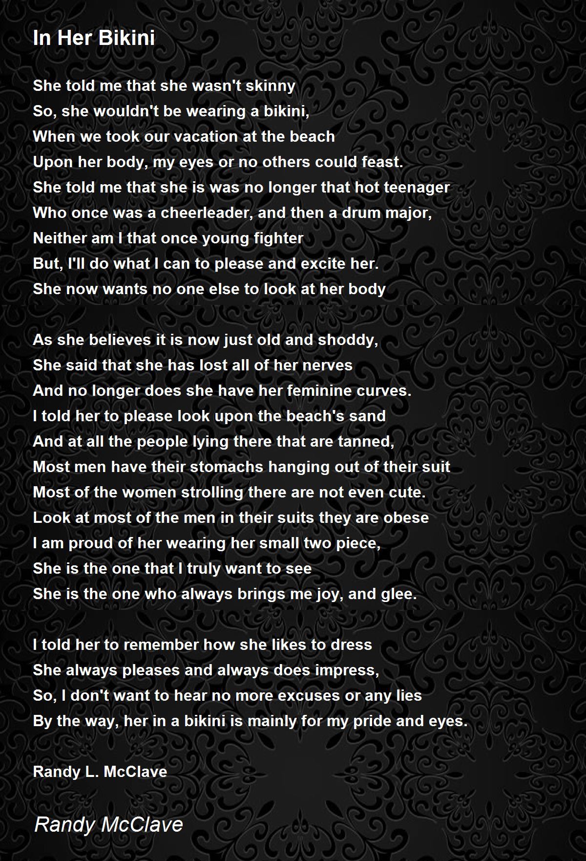 A Woman's Curve - A Woman's Curve Poem by Randy McClave